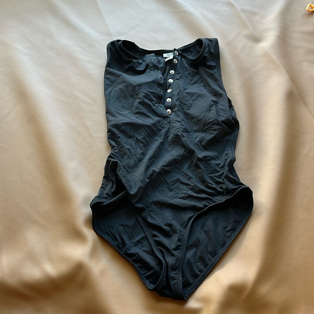 Andie Swimsuit The Malibu - Flat - Black - Classic, small